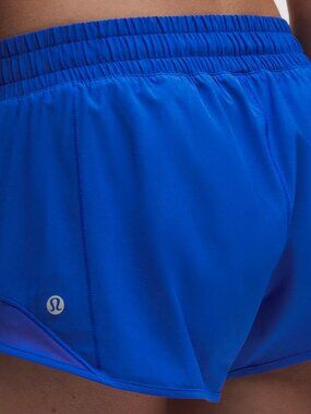 Hotty Hot Low-Rise Lined Short 2.5" sz 8 blue